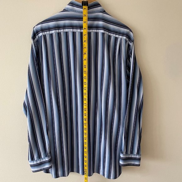 Michael Kors - Blue/White Stripe - X-Large, Classic Fit - Picture 3 of 5